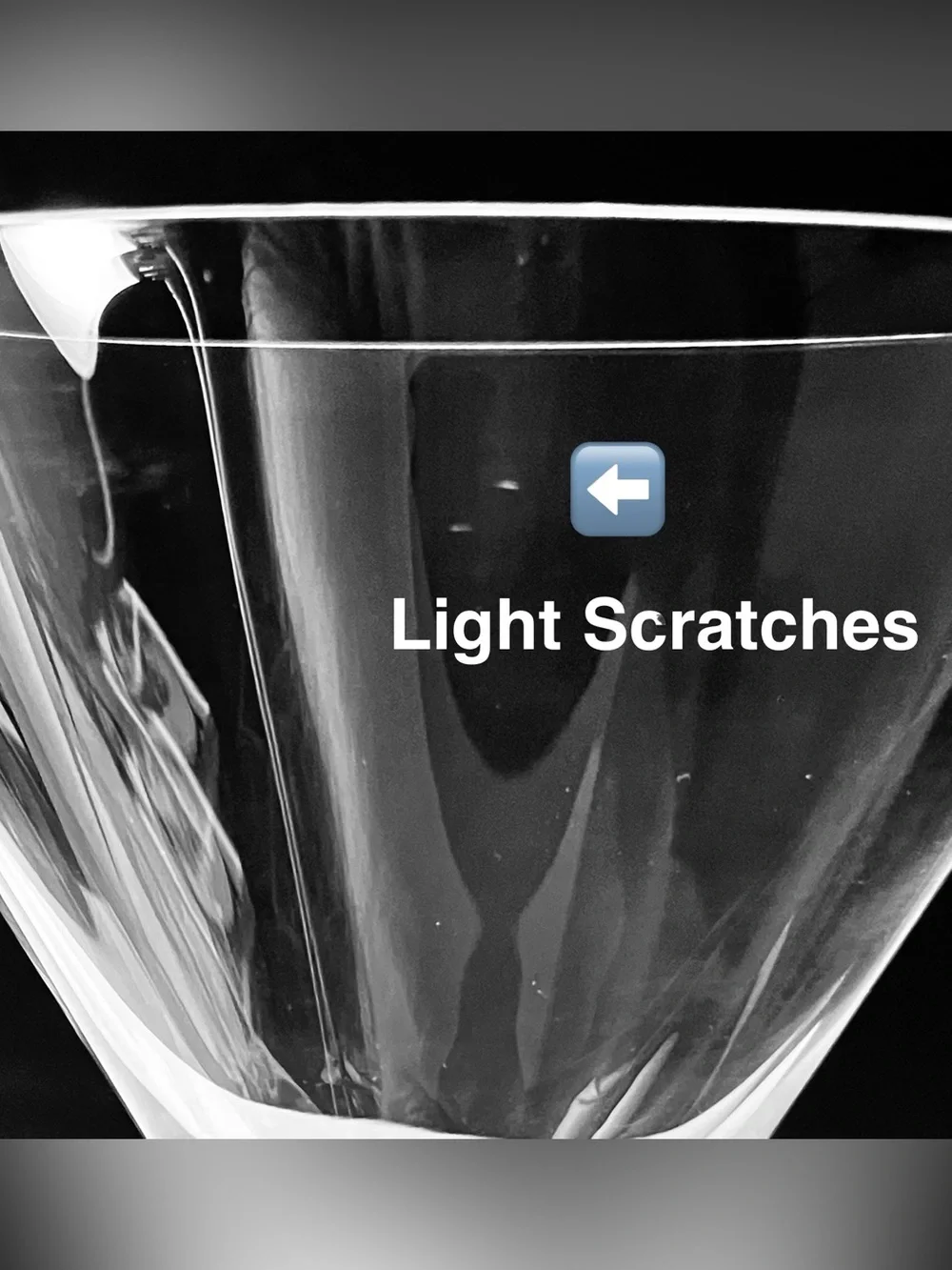 WATERFORD Robert Mondavi MARTINI GLASS / Light Scratches / DISCONTINUED Crystal